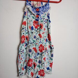 Matilda Jane Adventure Begins Tug of War Romper Girls 4 Summer 4th of July